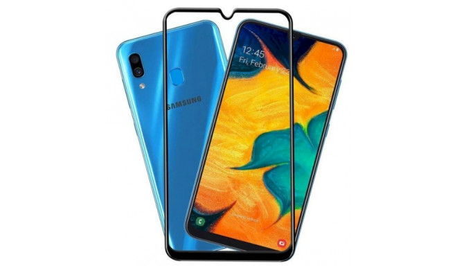 Fusion Full Glue 5D Tempered Glass Защитное стекло для экрана Samsung A105 Galaxy A10 Черное