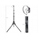 Tracer universaalne statiiv blogidele ja voogedastuseks (2tk komplektiga lamp + statiiv)
