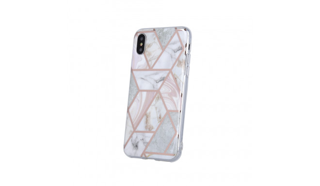 Fusion Geometric Marble Силиконовый чехол для Apple iPhone 12 Pro Max розовый