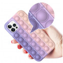 Fusion Pop it silikoonist ümbris Apple iPhone 12 Pro Max roheline - valge