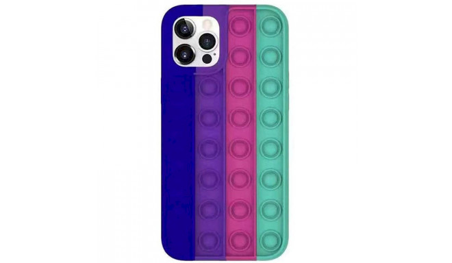 Fusion Pop it silikoonist ümbris Apple iPhone 12 | 12 Pro roheline - sinine