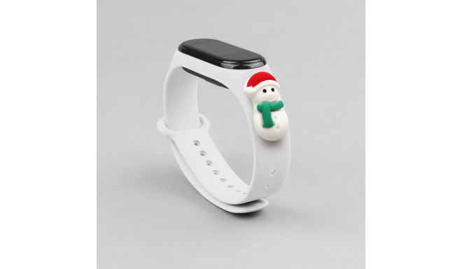 Fusion Xmas Snowman kellarihm Xiaomi Mi Band 3 | 4 valge