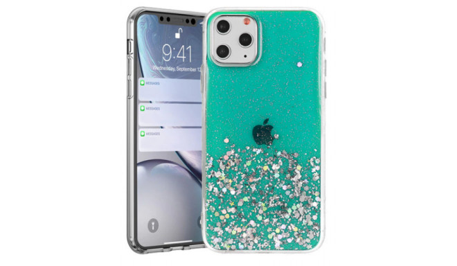 Fusion glue glitter силиконовый чехол для Apple iPhone 13 зеленый