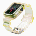 Fusion Light Set silikoonist kellarihm Apple Watchile  42mm / 44mm / 45mm kollane