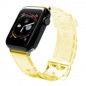 Fusion Light silikoonist kellarihm Apple Watchile 38mm / 40mm / 41mm kollane
