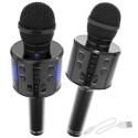 Goodbuy karaokemikrofon sisseehitatud bluetooth kõlariga / 3W / aux / häälmodulaator / USB / Micro S