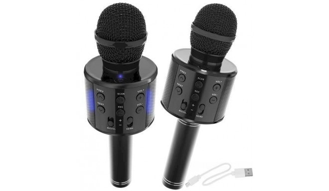 Goodbuy karaoke microphone with built in speaker bluetooth | 3W | aux | voice modulator | USB | Micr