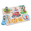 New Classic Toys - Wooden Puzzle Firemen (8 elements)