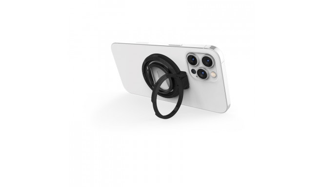 STM MagLoop - Uchwyt MagSafe na palec z funkcją podstawki + otwieracz (czarny)