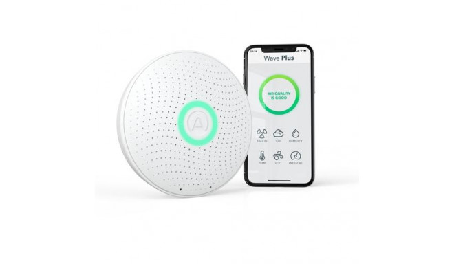 Airthings Wave Plus smart radon and indoor air quality monitor 2910