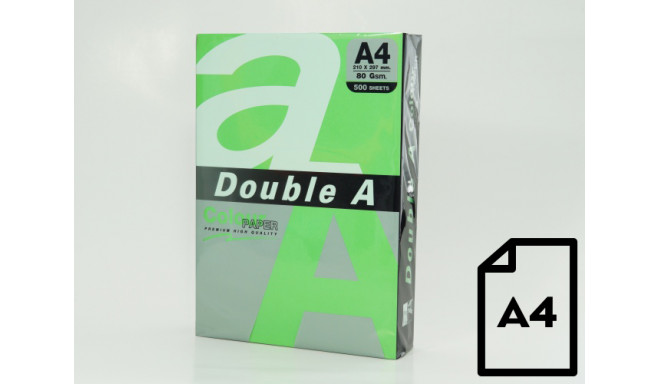 Colour paper Double A, 80g, A4, 500 sheets, Parrot