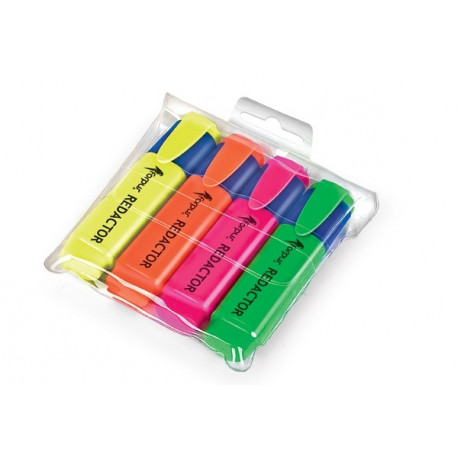 Textmarker set Forpus Redactor, 2-5 mm, 4 Colors