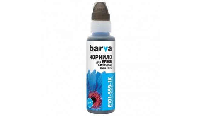 Compatible Barva Epson 101 C (C13T03V24A) (E101-559-1K) 100 ml Ink Cartridge, Cyan