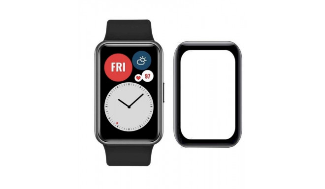 Fusion Nano 9H karastatud klaas kaetud Huawei Watch Fit must