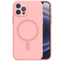 Mocco MagSilicone Soft Back Case Silicone Case for Apple iPhone 12 Pro Pink