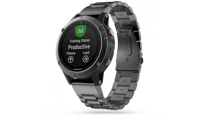 Tech-Protect ремешок для часов Stainless Garmin fenix 5/6/6 Pro/7, черный