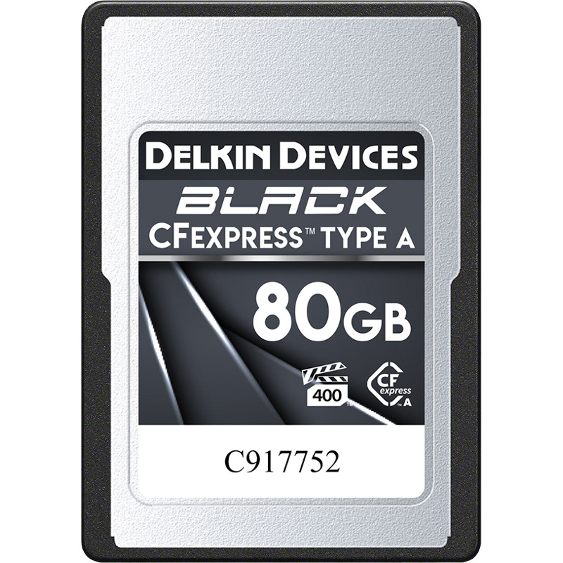Delkin mälukaart CFexpress 80GB Black Type A