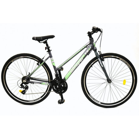BICYCLE MTB WX400 R:28" F:18"/GREY/GREENWHISPER