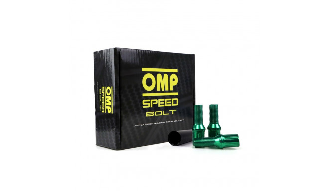 Set Nuts OMP 27 mm Green 20 uds M12 x 1,25