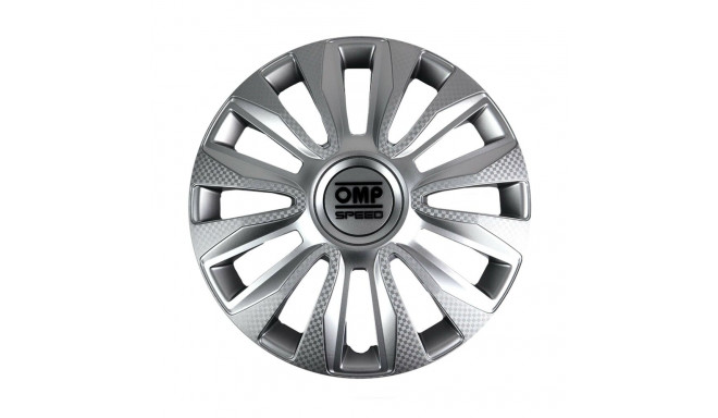 Hubcap OMP Magnum Silver 15" (4 Units)