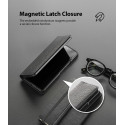 Ringke Folio Signature genuine leather case with flap for Samsung Galaxy Z Fold 3 black 