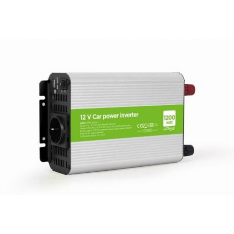 Gembird EG-PWC1200-01 power adapter/inverter Auto 1200 W Grey