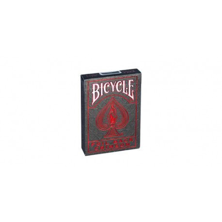 bicycle foil back crimson playing cards