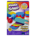 Kinetic Sand , Rainbow Mix Set with 3 Colors of (13.5oz) and 6 Tools, Play Sand Sensory Toys for Kid