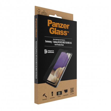 Kaitseklaas Samsung Galaxy A13 / A23 / A23 5G / M23 5G / M33 5G, ümbrisesõbralik, musta äärega, Panz