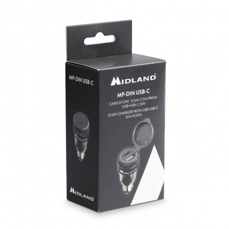 MidlandMP-DIN-USB-C power supply 12/24V USB+USB-C