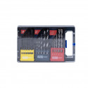 COMBO DRILL SET HSS+WOOD+MASONRY 15PCS