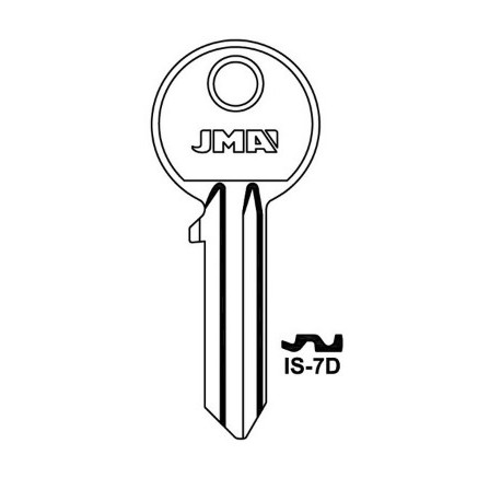 BLANK KEY ISE15(IS-7D) ISEO