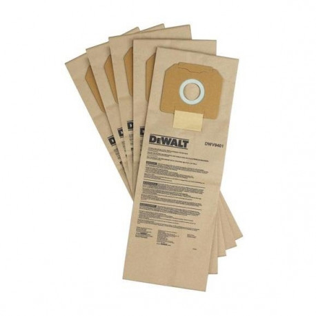 DUST BAG DEWALT DWV900L, 5 tk DWV9401