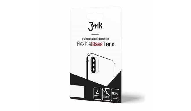 3MK Apple iPhone X/XS FlexibleGlass Camera Glass Lens (4 PSC)