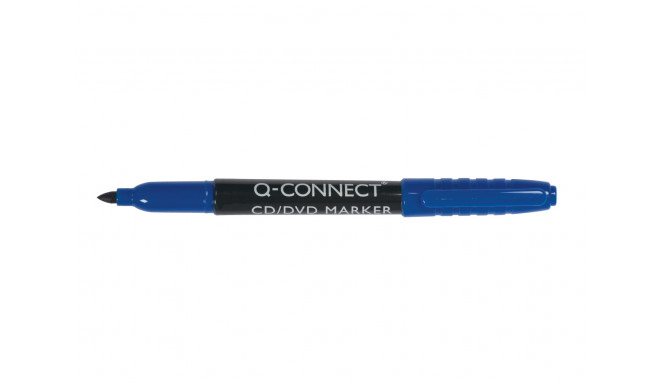 Marker Q-Connect CD/DVD, 1mm, sinine, veekindel