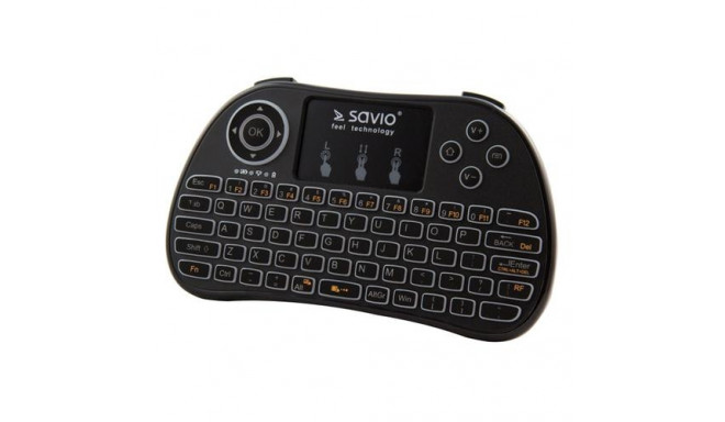 Savio WK-01 keyboard RF Wireless QWERTY English Black