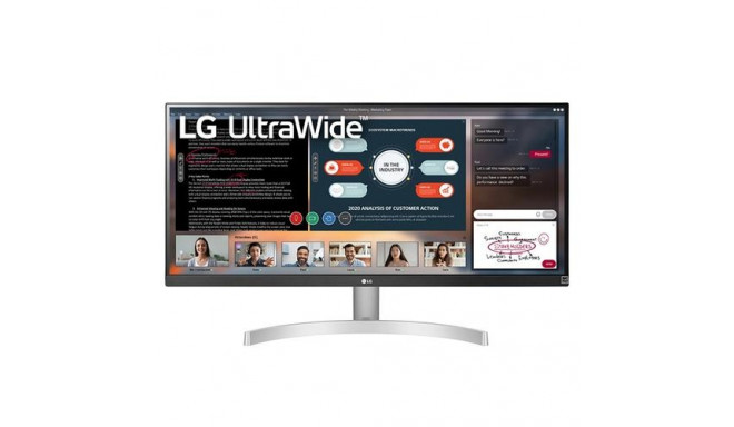 LG 29WN600-W computer monitor 73.7 cm (29") 2560 x 1080 pixels UltraWide Full HD LED Silver