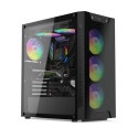 SilentiumPC computer case Armis AR6X EVO TG ARGB Full Tower, black/transparent