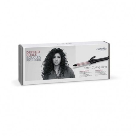BaByliss curling irons Pro 180 19mm 1.8m, black/pink