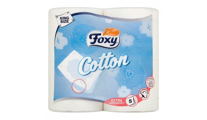 Toilet Roll Cotton Foxy COTTON 4R (4 uds) (4 Units)