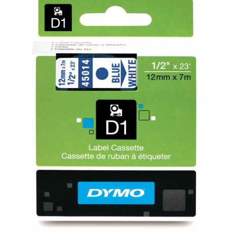 DYMO D1 lint 12 mm x 7 m / sinine valgel (45014 / S0720540)