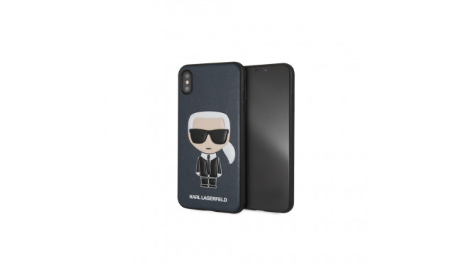 Karl Lagerfeld case iPhone XS Max KLHCI65IKPUBL blue Iconic Karl Embossed