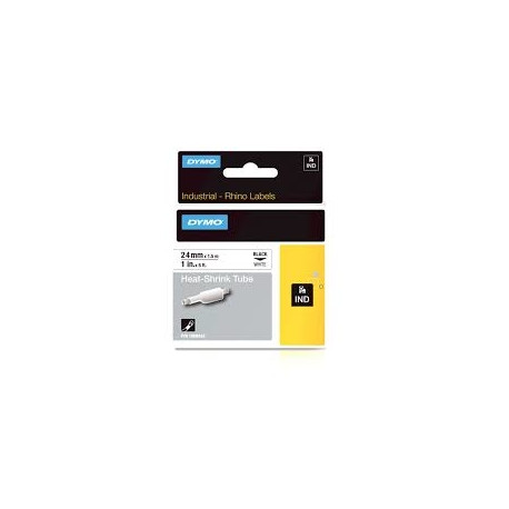 DYMO Rhino Thermal toru 24mm x 1,5m / must valgel (1805443)