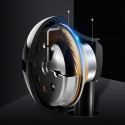 Sluchátka do uší Baseus Encok H06 s dálkovým ovládáním Stříbrná (NGH06-0S)