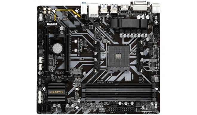 Gigabyte GA-B450M-DS3H V2 (AM4) (D) AMD B450 Socket AM4 micro ATX