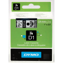 DYMO D1 Lint 24mm x 7m / must läbipaistval (53710 / S0720920)