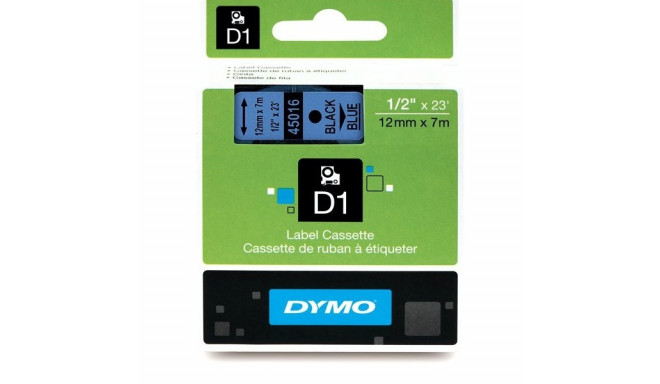 DYMO D1 lint 12mm x7m / must sinisel (45016 / S0720560)
