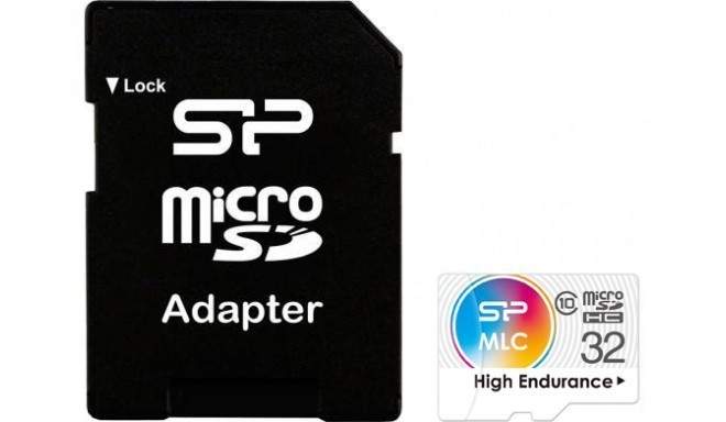 Silicon Power mälukaart microSDHC 32GB MLC Class 10 + adapter