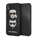 Karl Lagerfeld case for iPhone XR KLHCI61KICKC black hard case Karl & Choupette