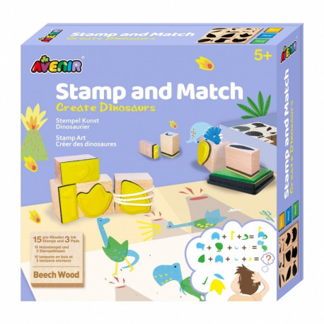 Avenir Stamp and Match - Dinosaurs